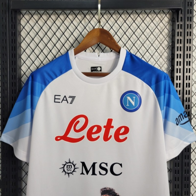 2023/24 Napoli Champions Edition White jersey Fan version