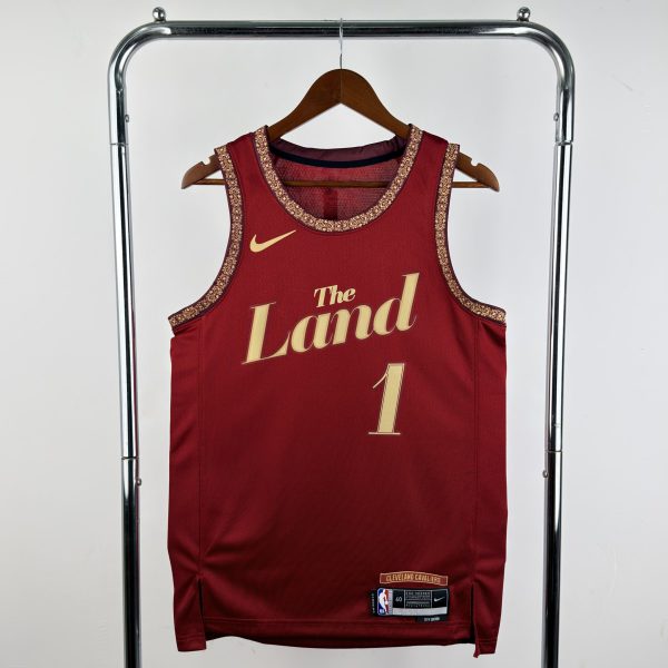 NBA Cleverland Cavaliers 2024 Round Neck Red Jersey HARDEN#1
