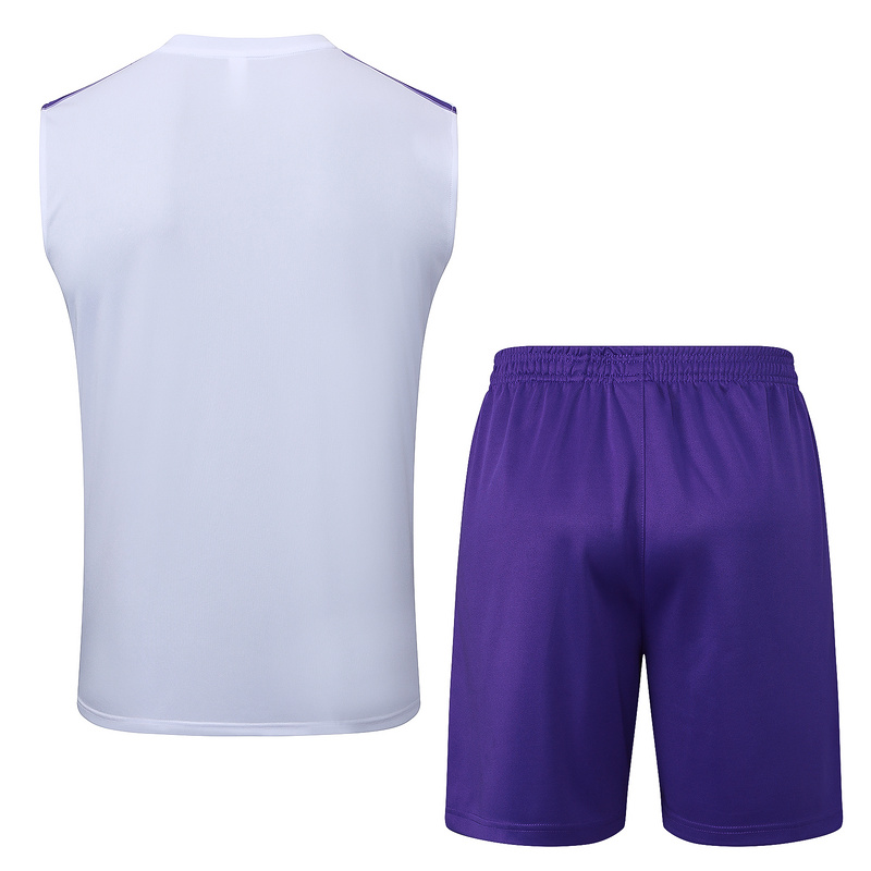 2025/26 Real Madrid White Training Set Shirt and Shorts