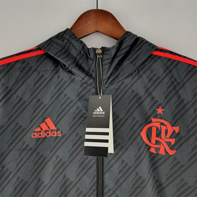 2022 Flamengo Windbreaker Black Red Edge Sport Unifom jersey Sport Unifom