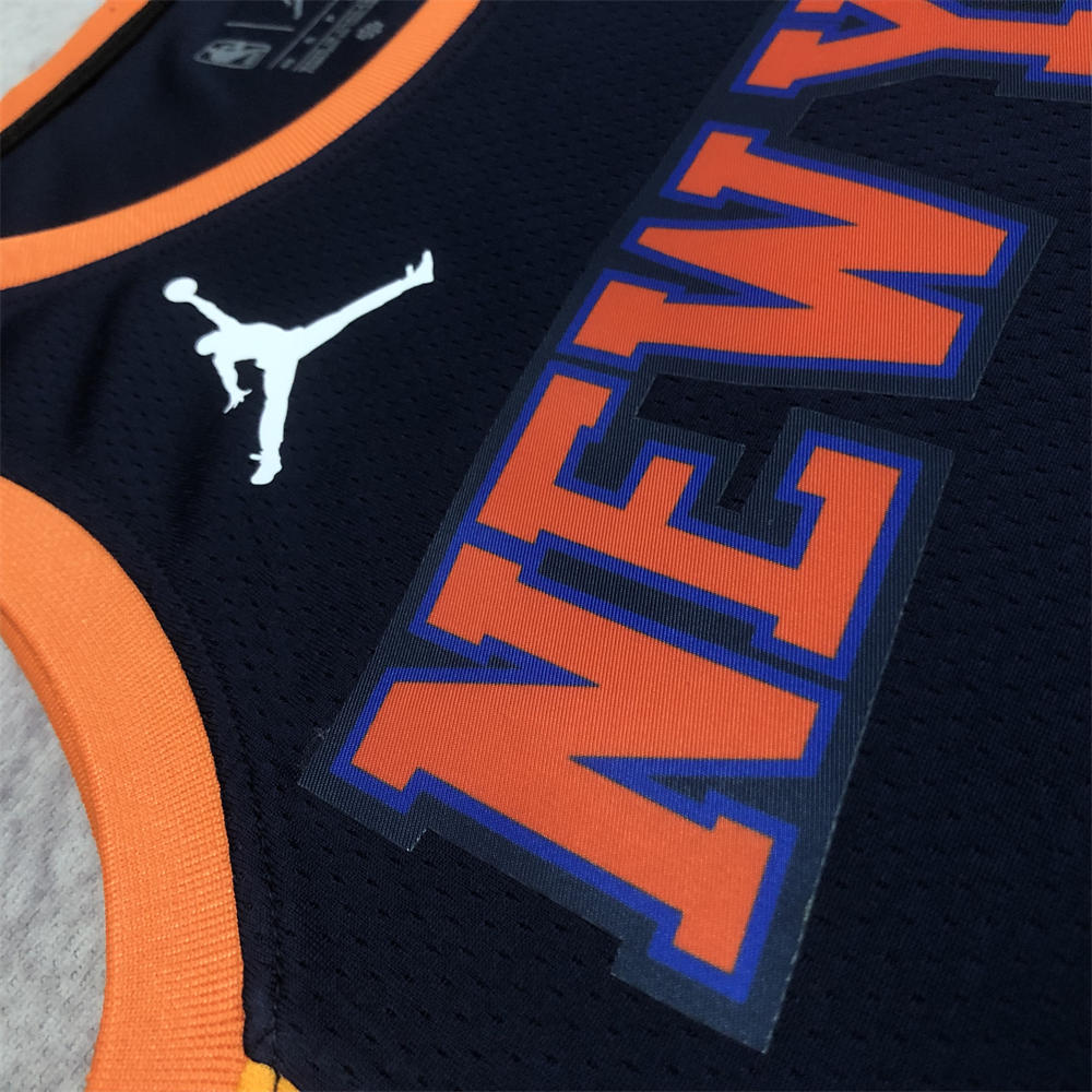 NBA New York Knicks V-Neck JORDAN Edition Black jersey BRUNSON#11 S-XXL