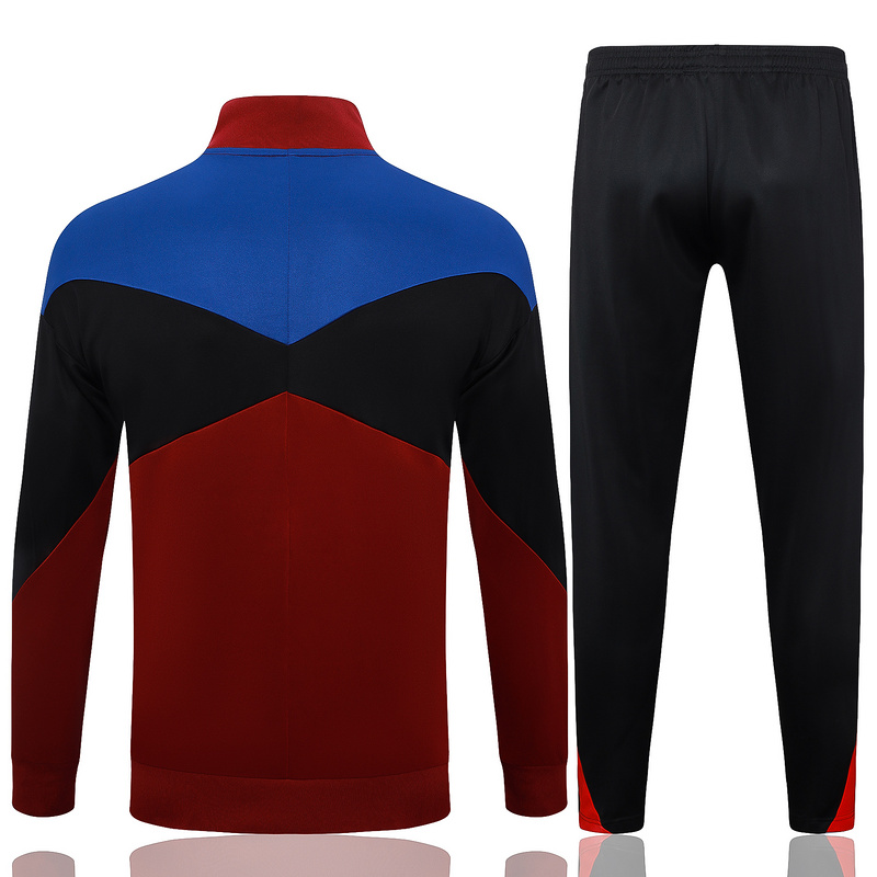 2024/25 Barcelona Red Jacket Training Suit Set Football Team Shirt Sports Fashion