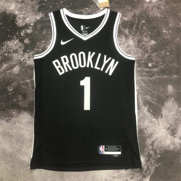 NBA Brooklyn Nets 2022/23 Black Icon Edition Swingman Jersey S-XXL