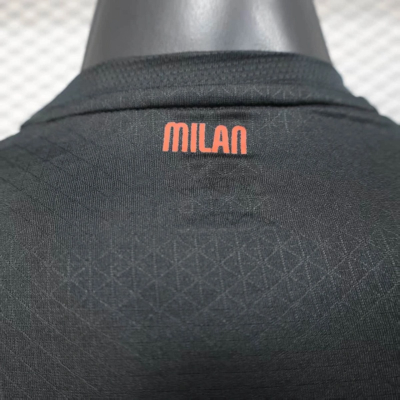 2025/26 AC Milan Home Long Sleeve Jersey Player Version