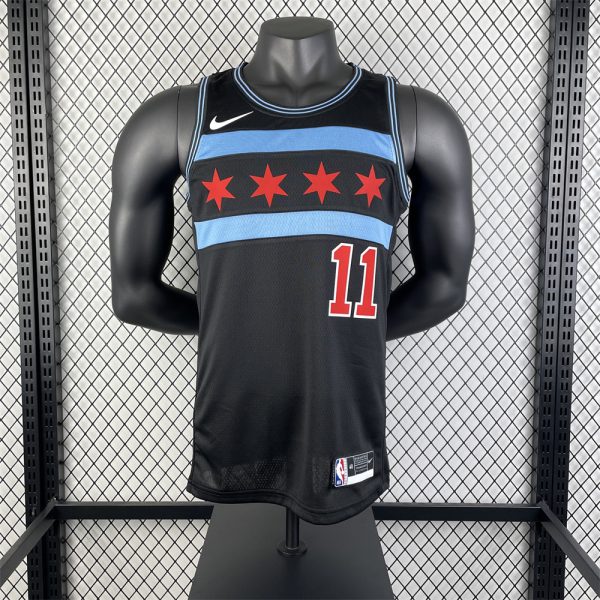 NBA Chicago Bulls DeROZAN#11 2019 Black JORDAN Edition Swingman Jersey S-XXL