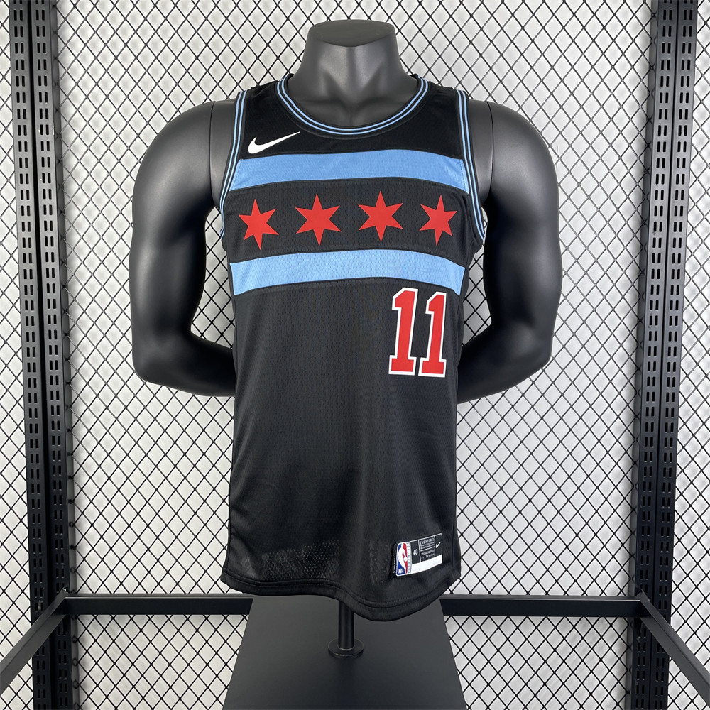 NBA Chicago Bulls DeROZAN#11 2019 Black JORDAN Edition Swingman Jersey S-XXL