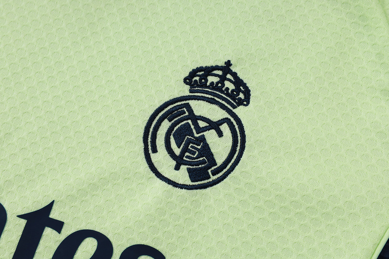 2025/26 Real Madrid Light green Training Set Shirt and Shorts