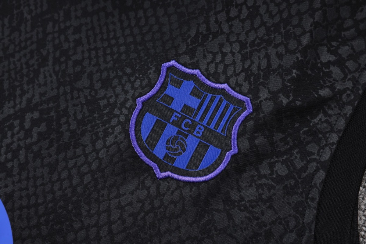 2026 Barcelona Black Training Set Shirt and Shorts