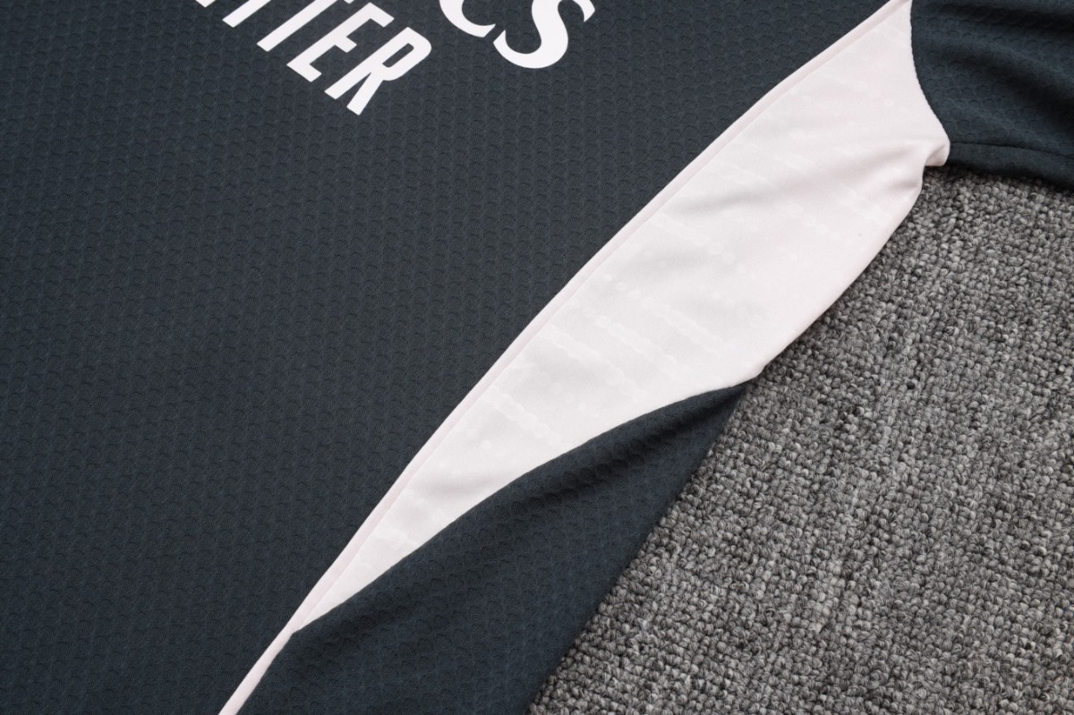2026 Real Madrid Dark gray Training Set Shirt and Shorts