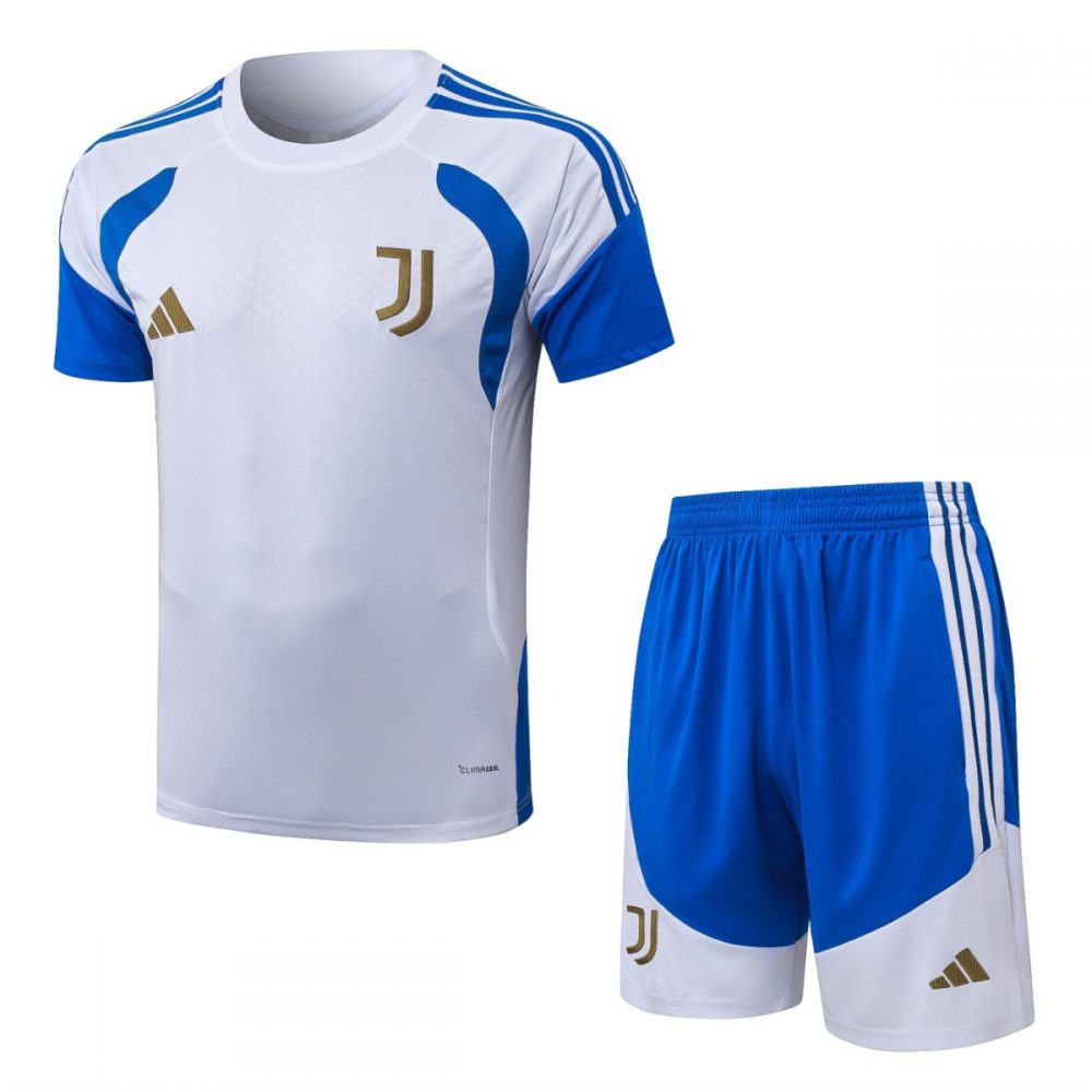 2026 Juventus White Training Set Shirt and Shorts