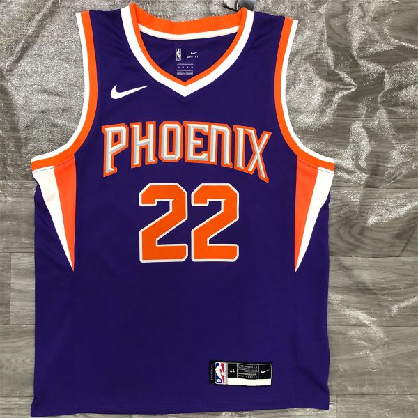 NBA Phoenix Suns V-Neck Purple jersey AYTON#22 S-XXL
