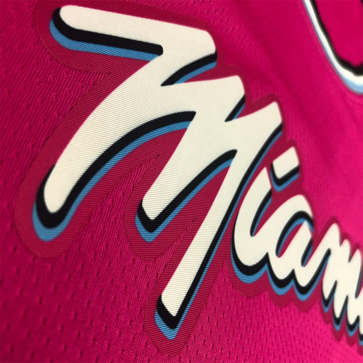 NBA Miami Hearts round neck Pink Jersey WADE#3 S-XXL