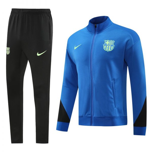 2024 Barcelona Blue Jacket Training Suit Set Football Team Shirt Sports Fashion