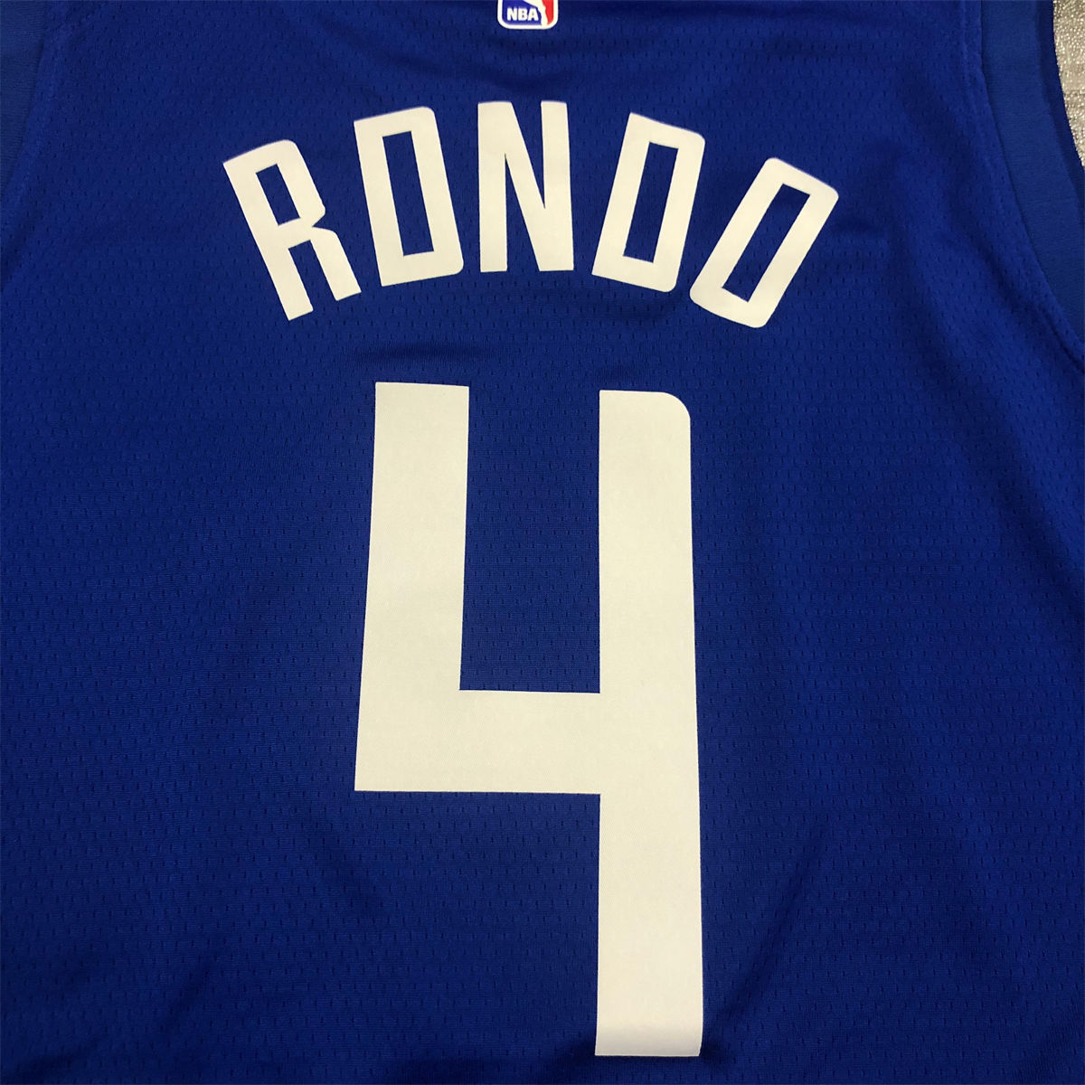 NBA Los Angeles Clippers V-Neck Blue Jersey RONDO#4 S-XXL