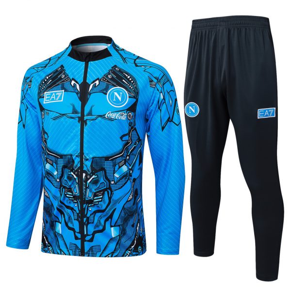 2025/26 Naples blue Jacket Training Suit Set Football Team Shirt Sports Fashion