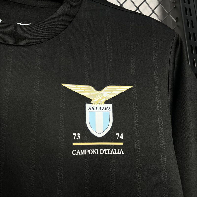 2024/25 Lazio 50th Anniversary Black Jersey Fan Version