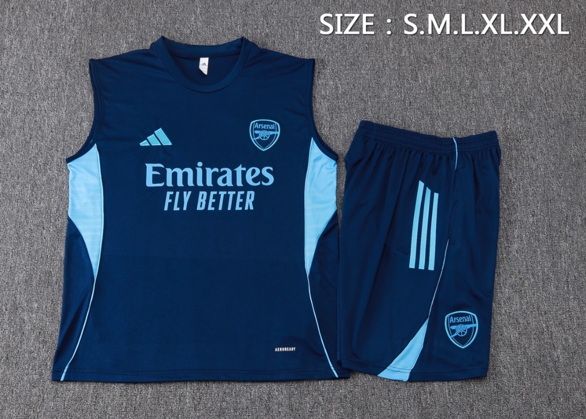 2026 Arsenal Royal blue Training Set Shirt and Shorts