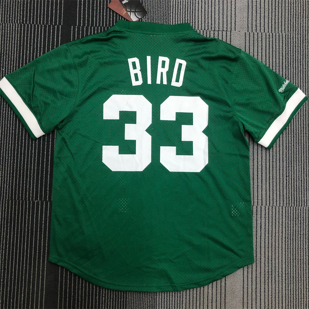 NBA Boston Celtics Mitchellness Green Jersey BIRD#33 S-XXL