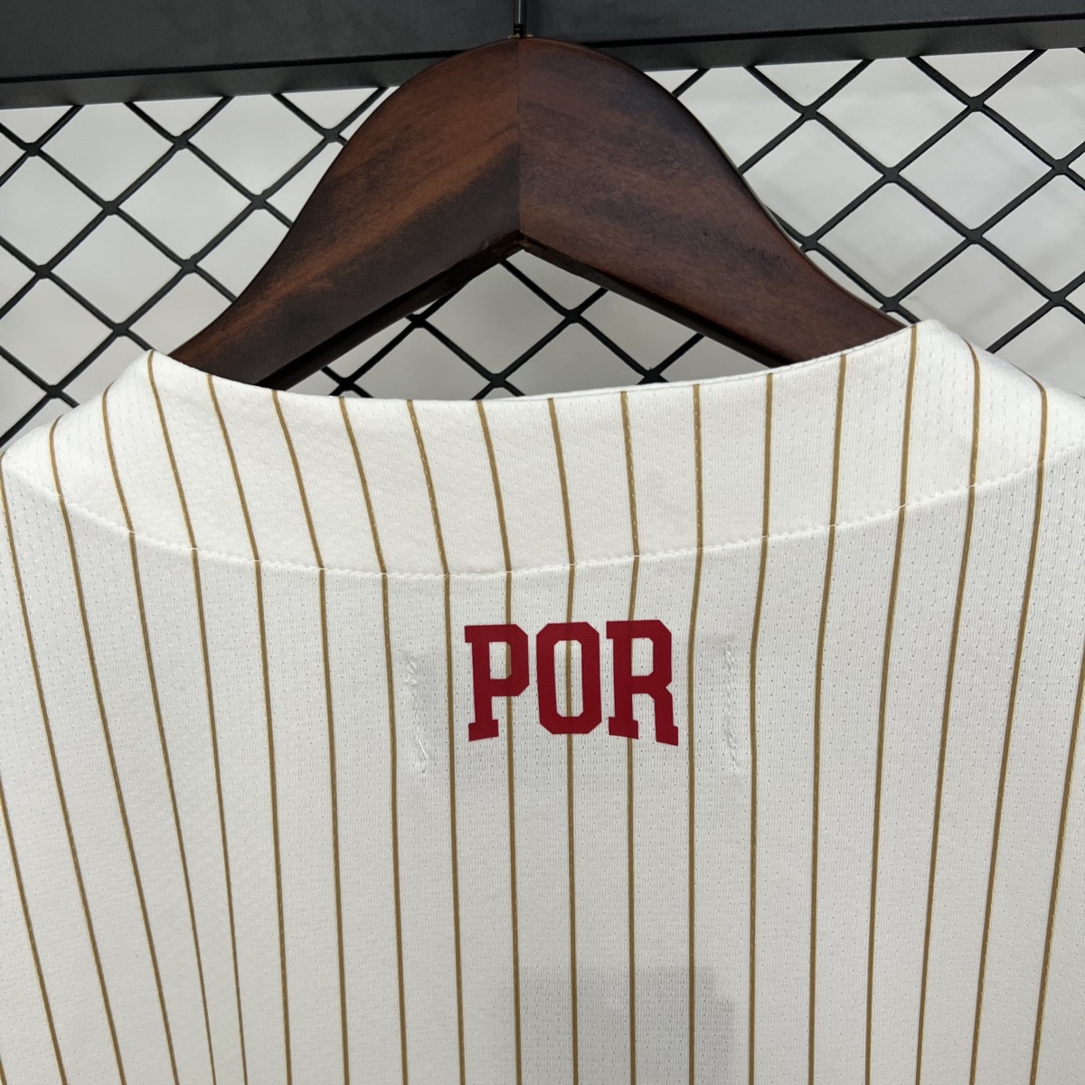 2025/26 Portugal US Pack Full-Button Baseball White jersey Fan version