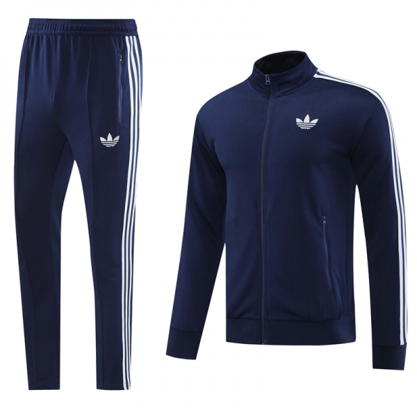 2024 Adidas Royal Blue Jacket Training Suit Set Football Team Shirt Sports Fashion