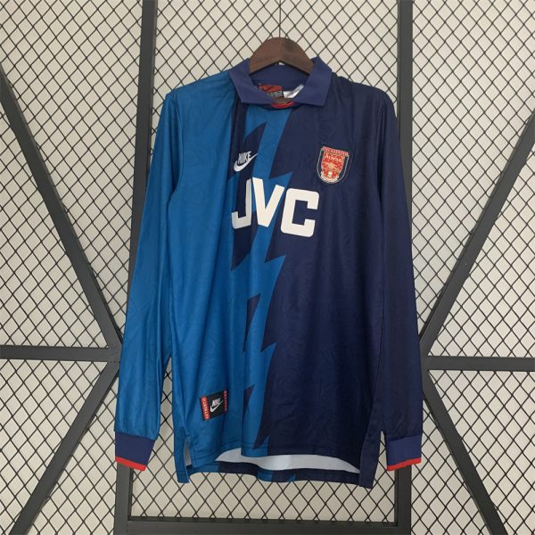 Retro Arsenal 95/96 long sleeve away jersey Fan Version