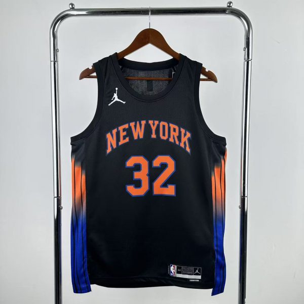 NBA 2026 New York Knicks Black  jersey TOWNS#32