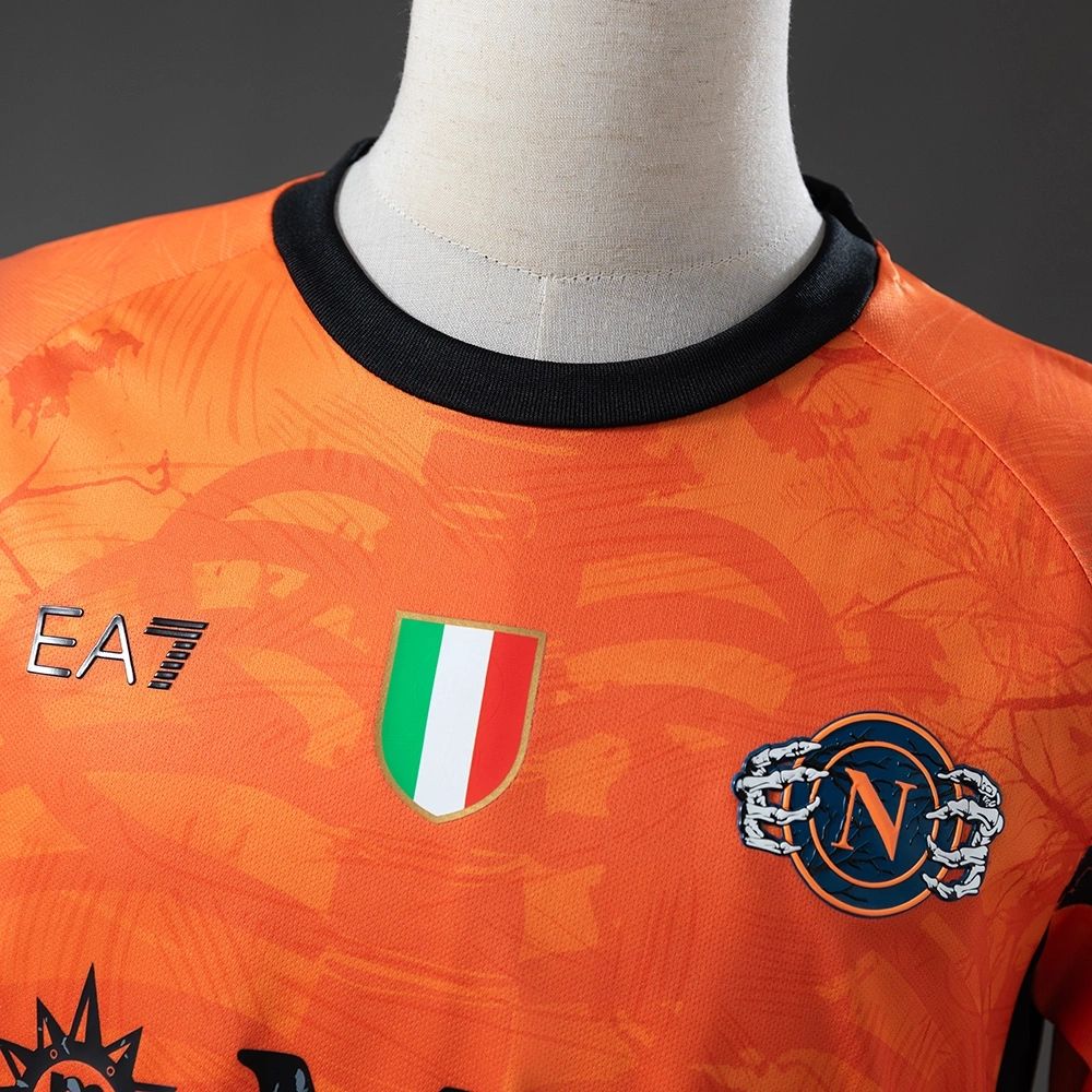 2025/26 Napoli Halloween Edition Orange Jersey Fan Version