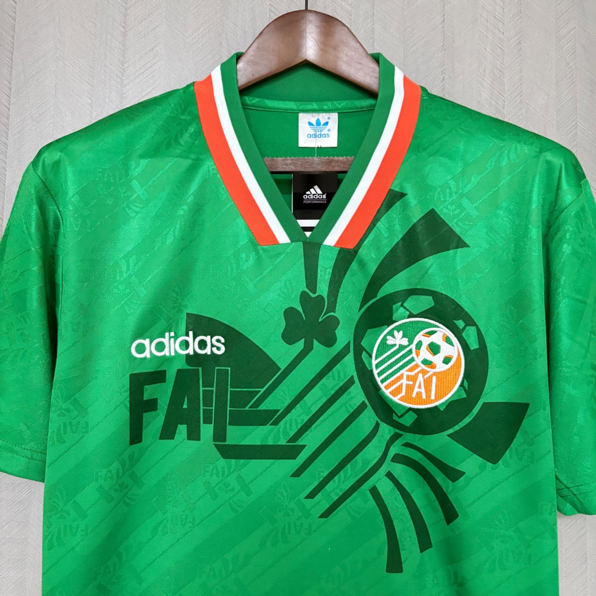 Retro Ireland 1994 Home Jersey Fan Version