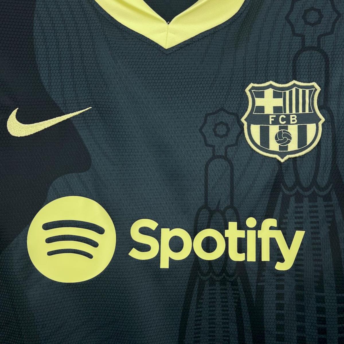 2024/25 Barcelona Dark green training Jersey Fan Version