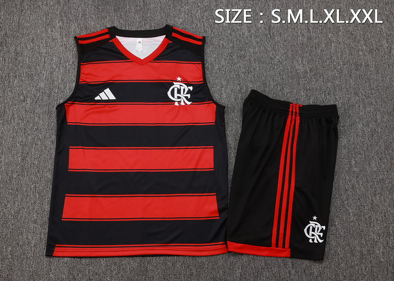 2025/26 Flamengo Red Training Set Shirt and Shorts