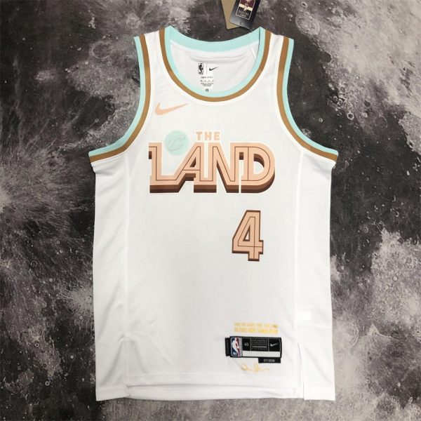 NBA Cleverland Cavaliers Round Neck White jersey MOBLEY#4 S-XXL