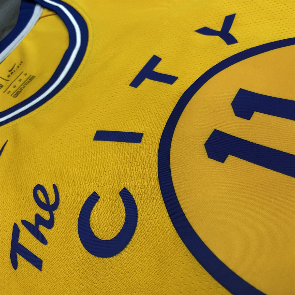 NBA Golden State Warriors Round neck Yellow Jersey THOMPSON#11 S-XXL