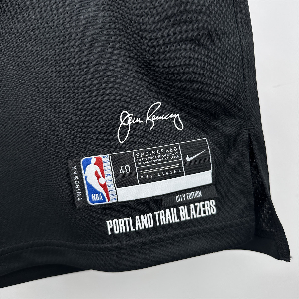 NBA Portland Trail Blazers 2024 Round Neck Black Jersey HENDERSON#00 S-XXL