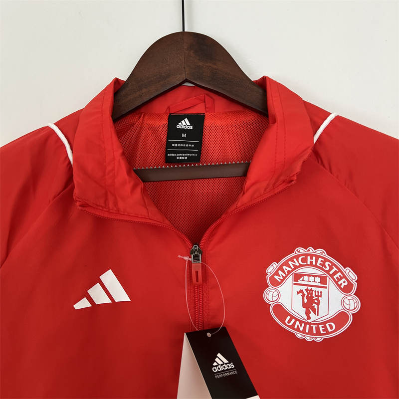 2023 new windbreaker Manchester United red Sport Unifom jersey Sport Unifom
