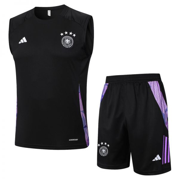 24/25 Germany Black Training Set Shirt and Shorts