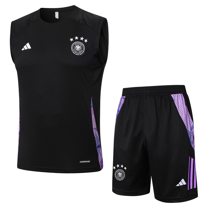 24/25 Germany Black Training Set Shirt and Shorts