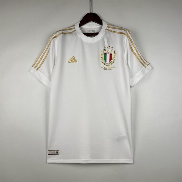 2023 Italy 125th Anniversary White Jersey Fan Version
