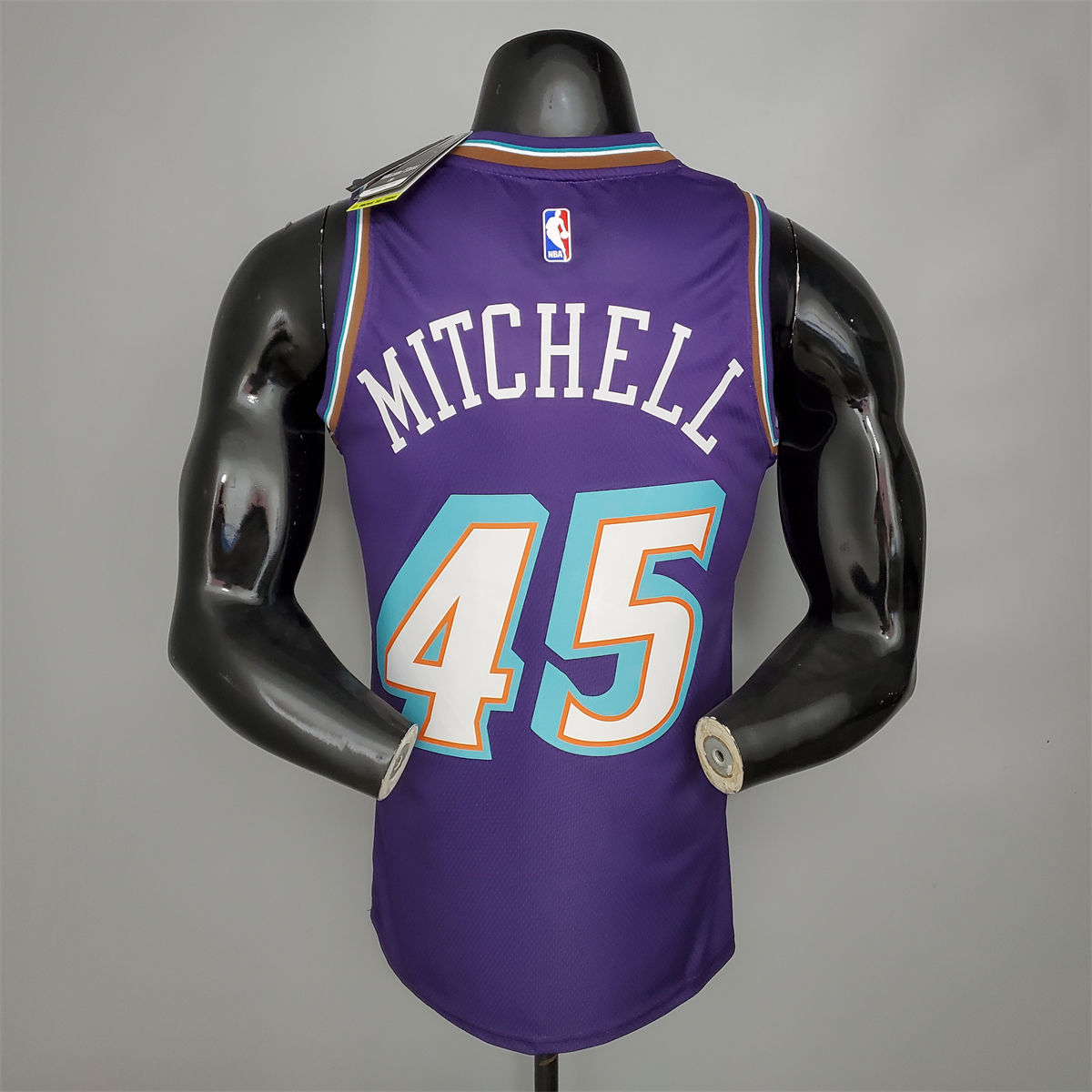 NBA Utah Jazz V-Neck Purple Jersey MITCHELL#45 S-XXL