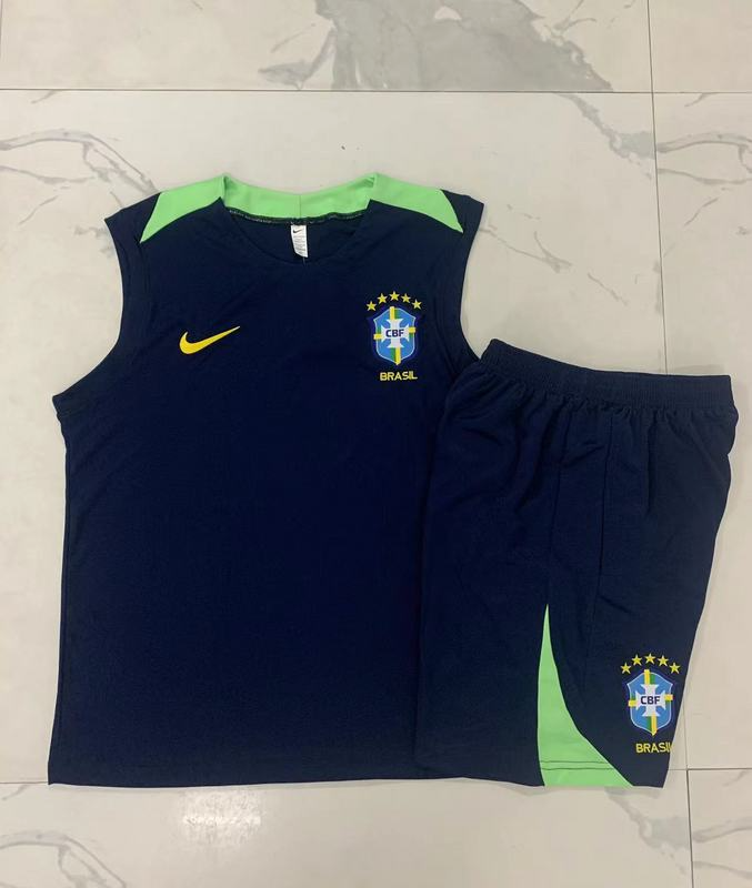 24/25 Brazil Blue Training Set Shirt and Shorts