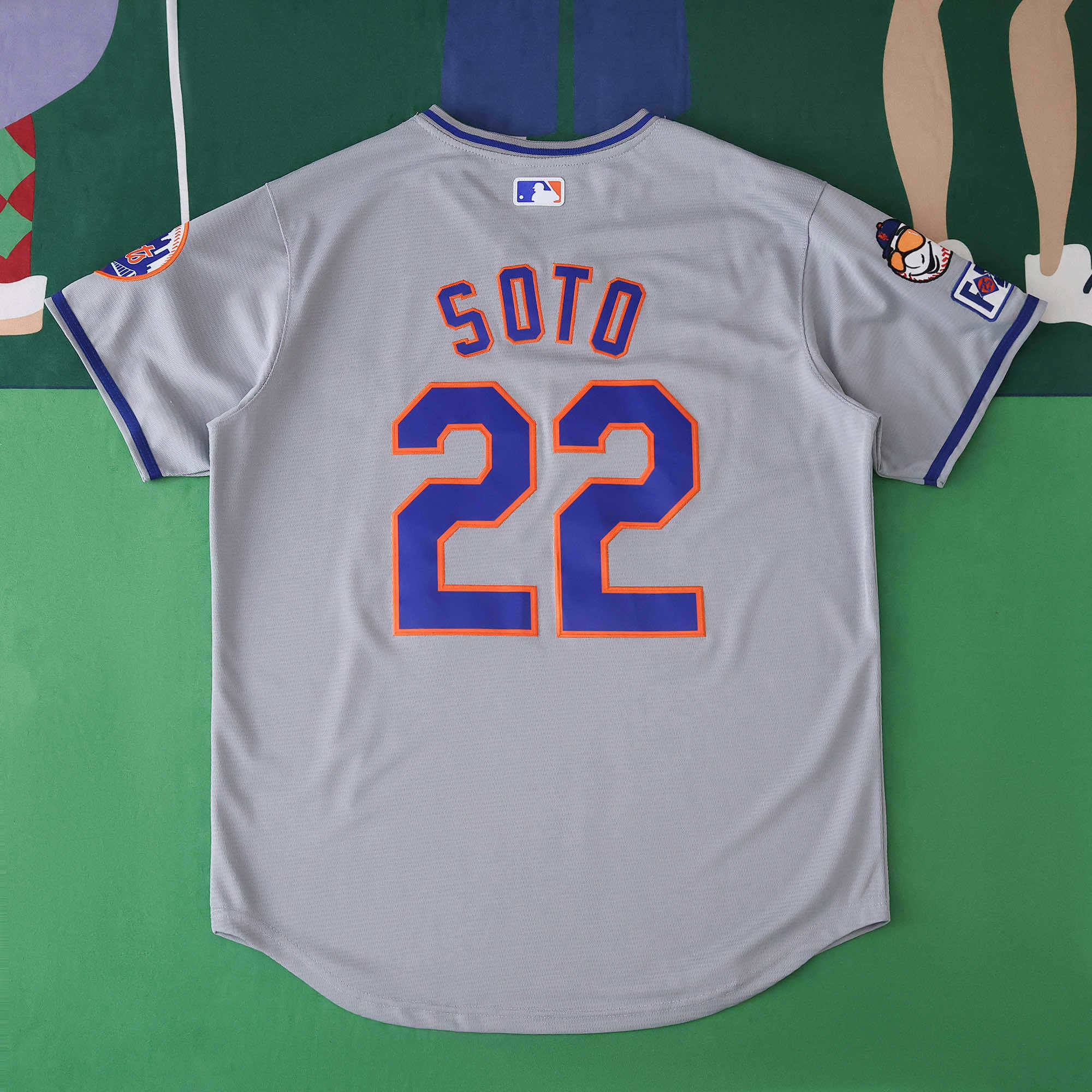 MLB 2025 New York Mets Gray Jersey SOTO #22