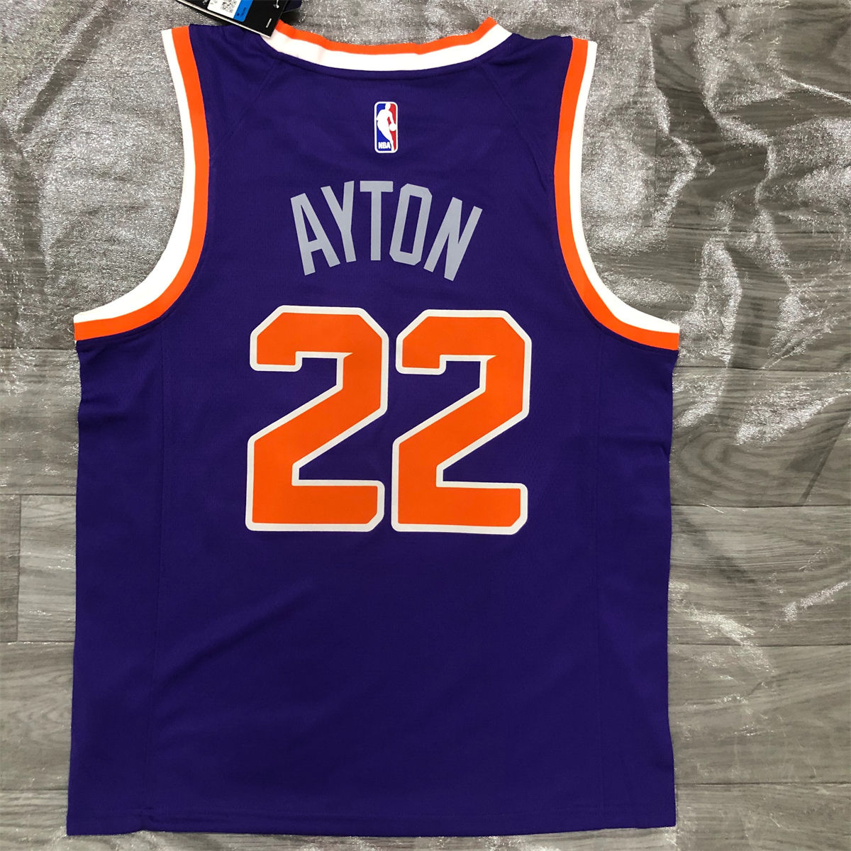 NBA Phoenix Suns V-Neck Purple jersey AYTON#22 S-XXL