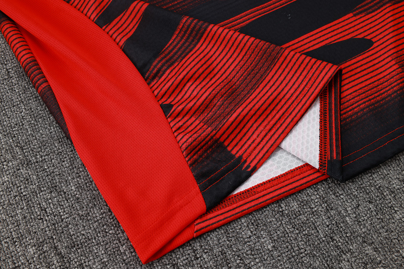 24/25 AC Milan Red Long-sleeved half-pull training kit Football team kit