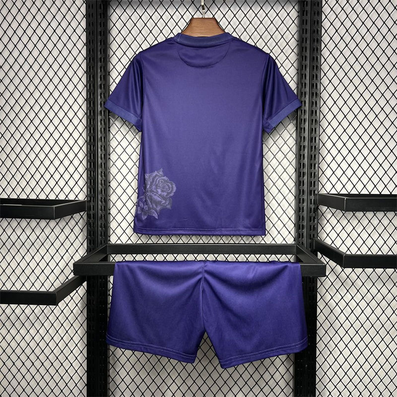 24/25 Real Madrid Y3 Rose Special Edition Purple jersey Kid Kits Size 16-28