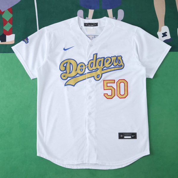 MLB 2025 LosAngeles Dodgers White Jersey
