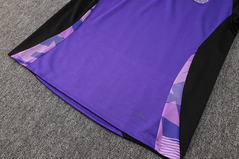 24/25 Germany Purple Long-sleeved half-pull training kit Football team kit