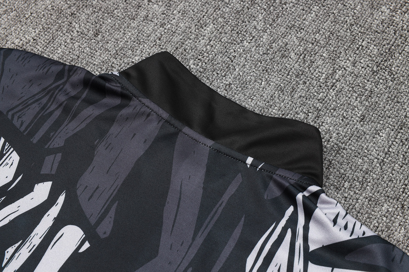 24/25 Arsenal Black Grey Long-sleeved half-pull training kit Football team kit