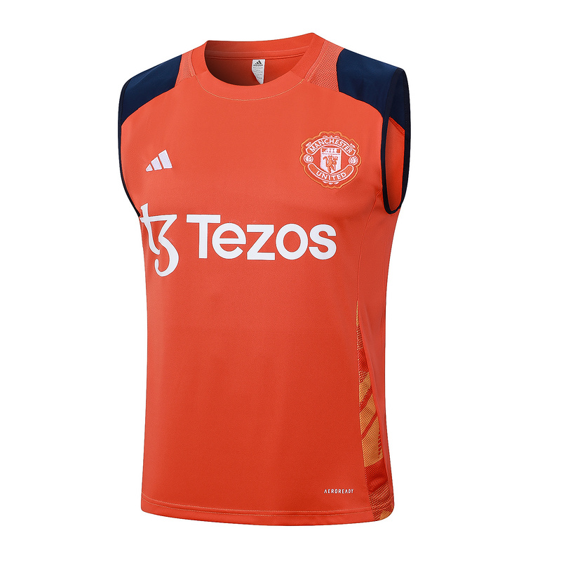 24/25 Manchester United Orange Training Set Shirt and Shorts