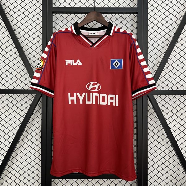 Retro Hamburger SV 2000 Away Red jersey Fan Version