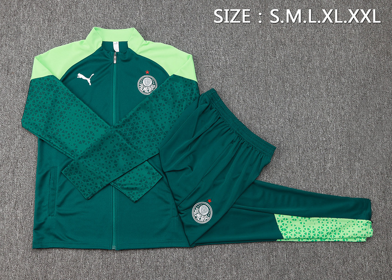 2024/25 Palmeiras Green Jacket Training Suit Set Football Team Shirt Sports Fashion
