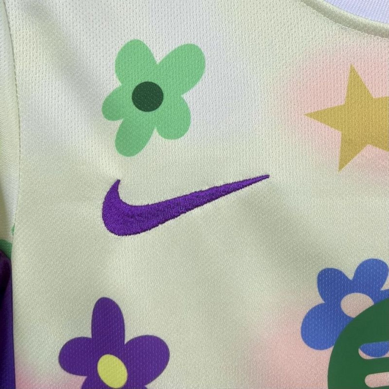 2025/26 Barcelona Flower Special Edition jersey kids Kits size: 16-28